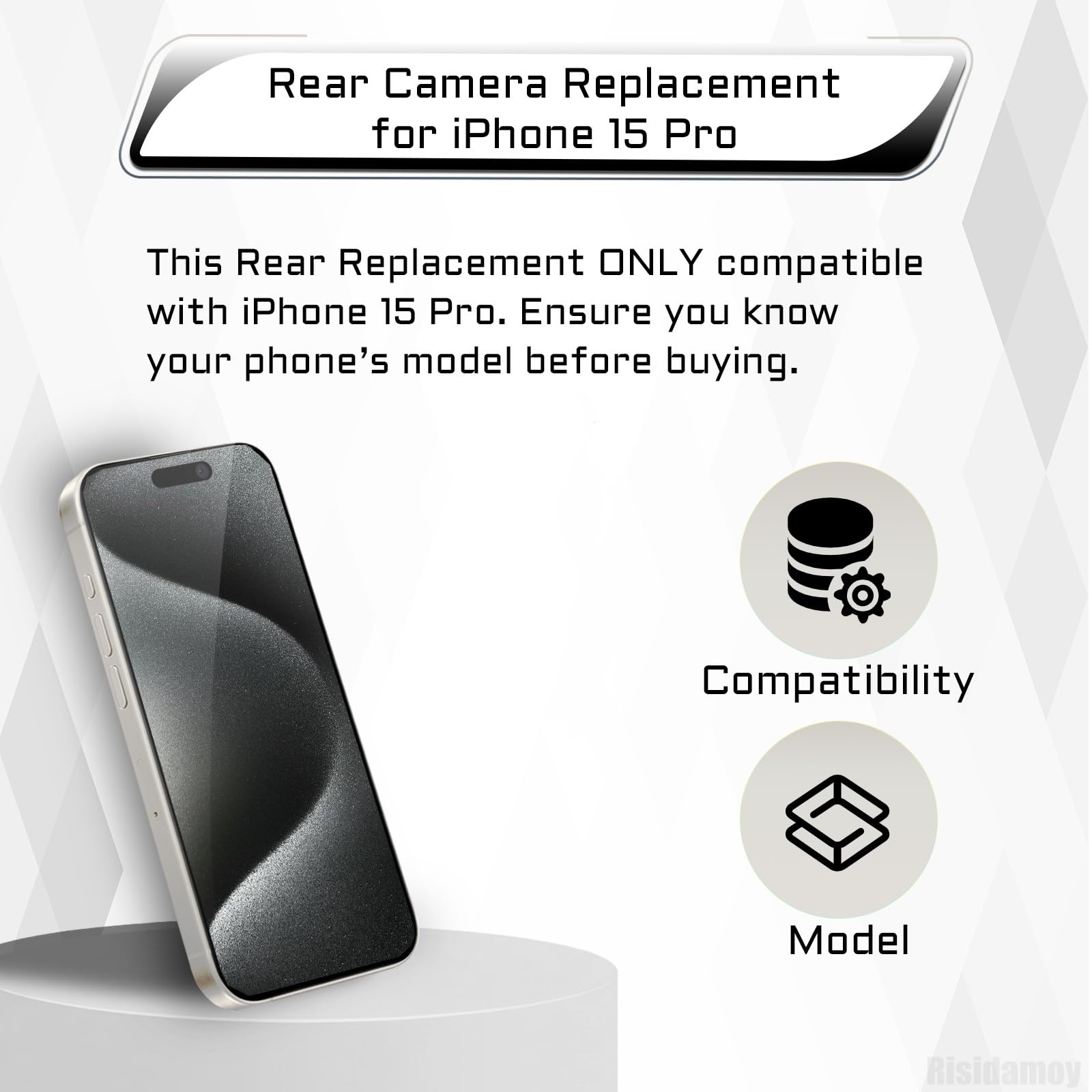 Amazon.com: Risidamoy for iPhone 15 Pro Camera Replacement 48MP HD